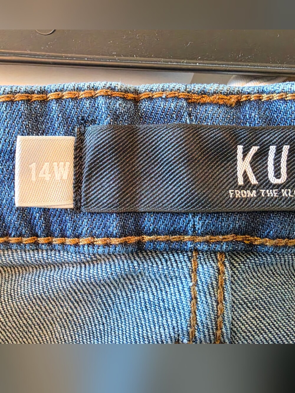 Kut From The Kloth Classic Denim Pencil Skirt - Blue - Picture 5 of 7